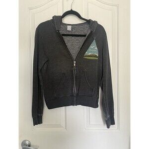 2013 Coachella Official Zip Hoodie Lineup Graphic Heather Gray Sz XS Women’s